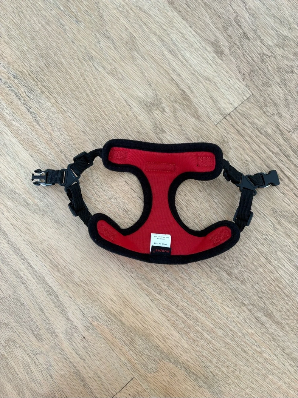 Puppia Red and Black Breathable Soft Harness C